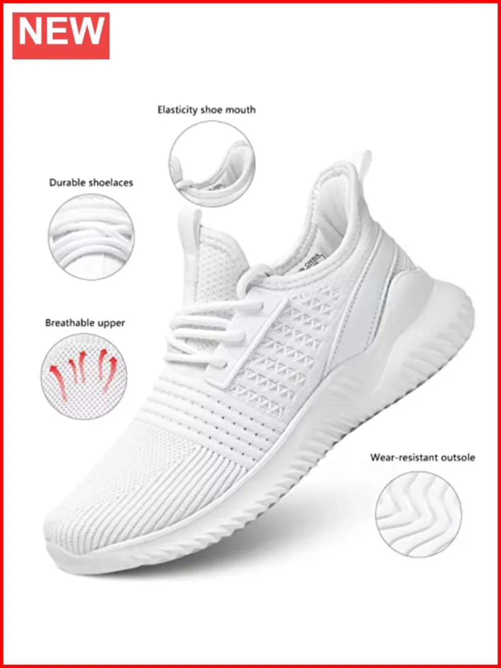Women's Walking Shoes Lightweight Breathable Running Sneakers Non Slip Athletic